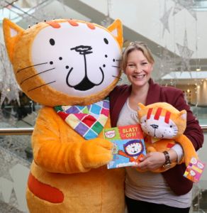 Joanna Page and Poppy Cat