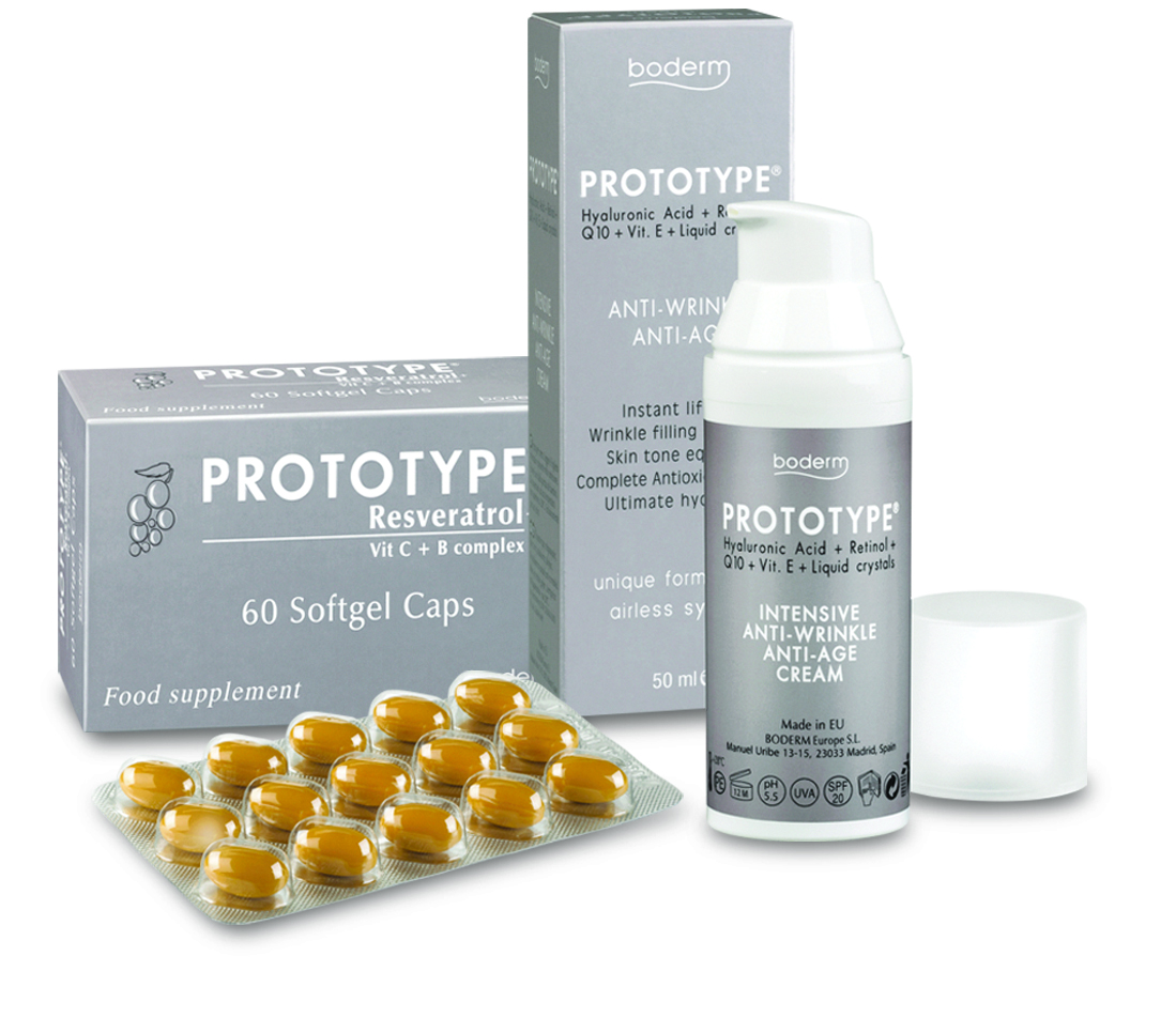 Prototype cream and capsules