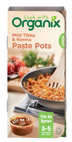 Organix tikka paste pots