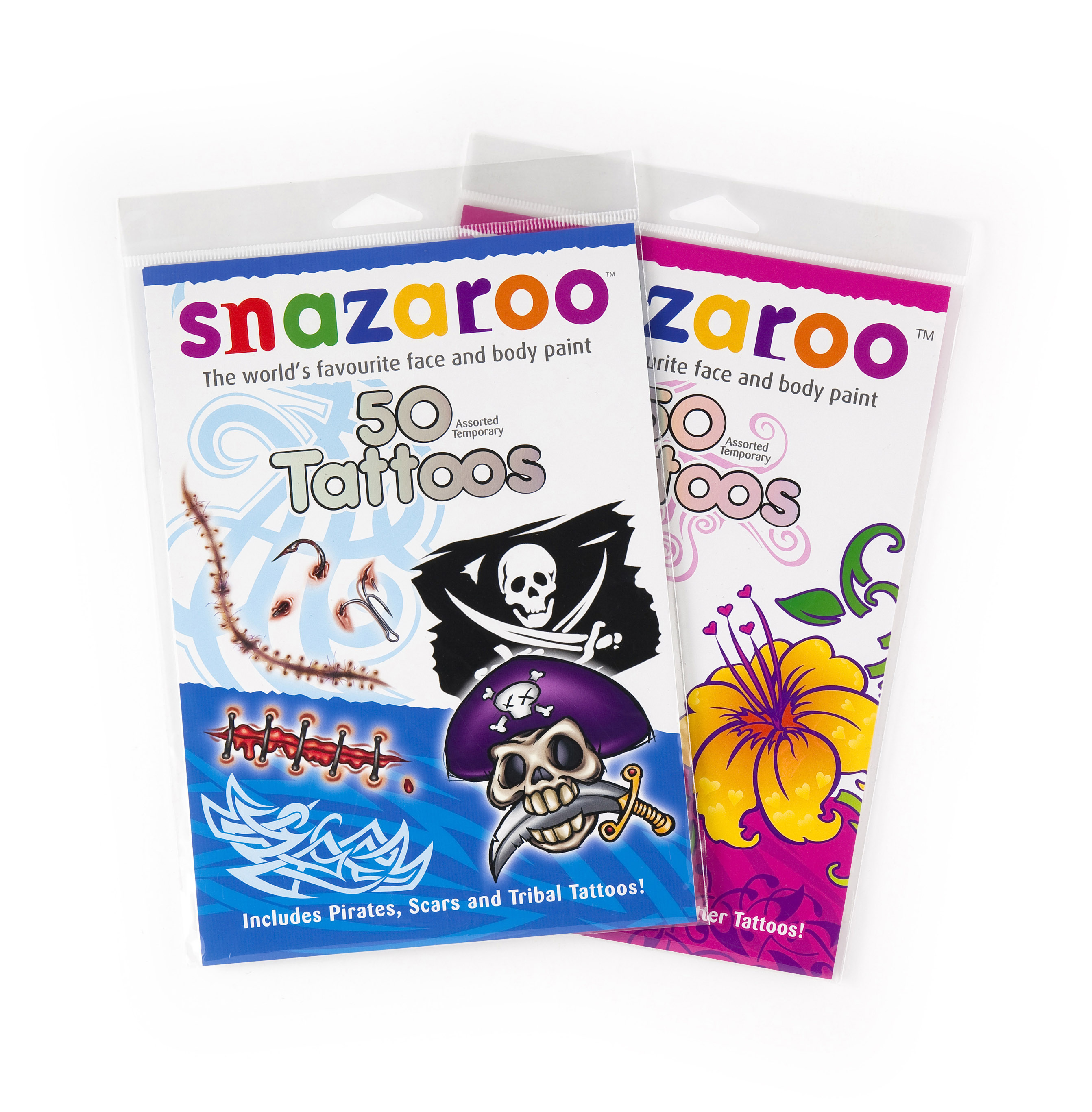 Snazaroo tattoos