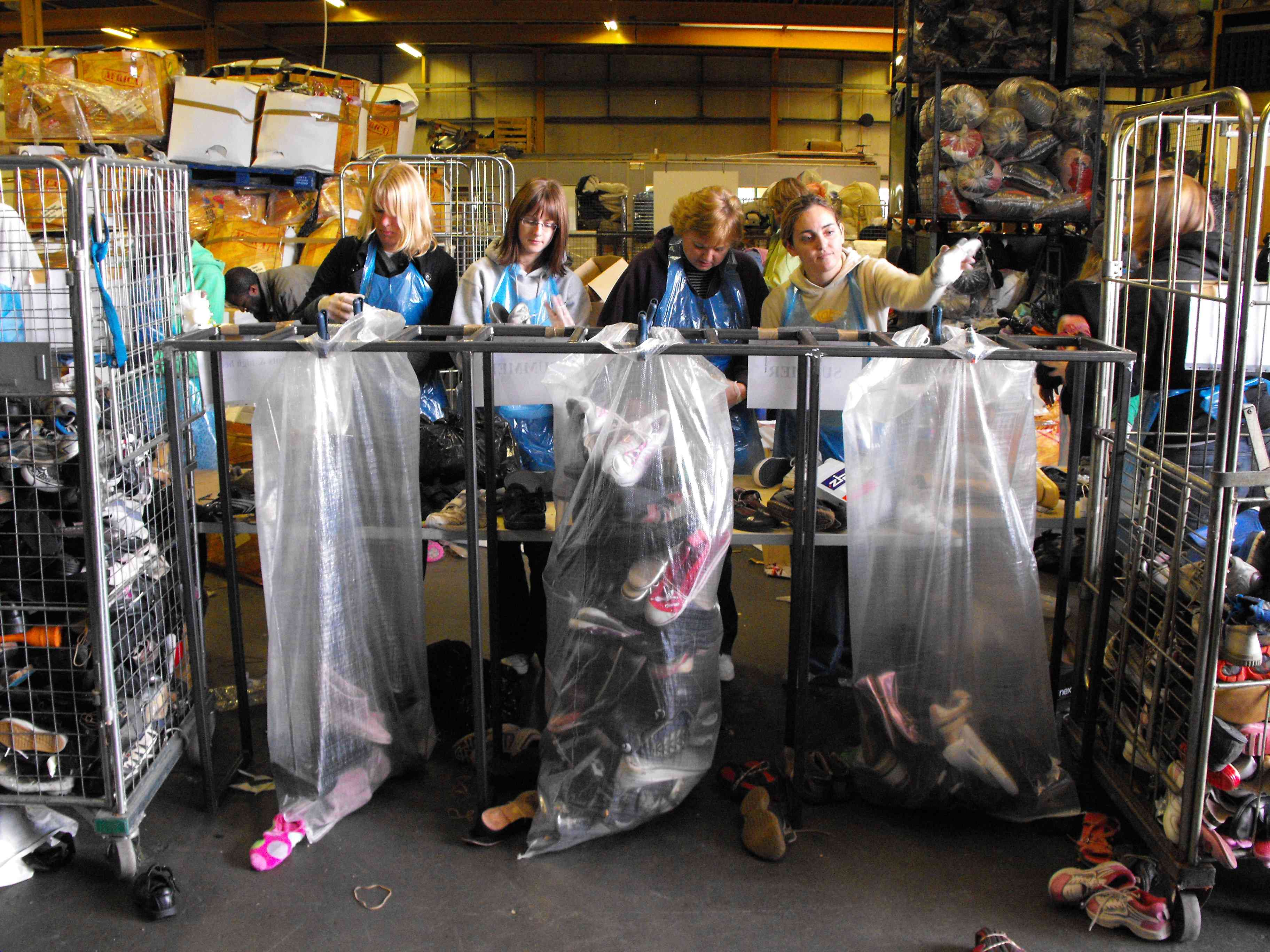 Sorting shoes for Africa